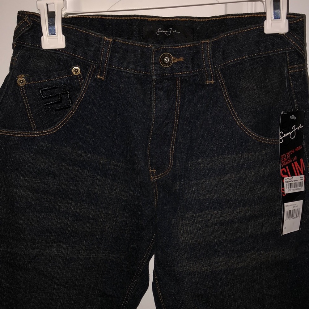 Sean John Slim Fit Straight Leg Jeans